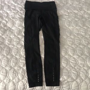 Lululemon Fast and Free Tight II 25” size 4 black